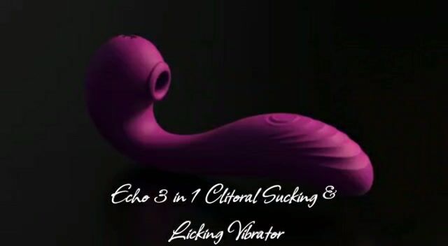 Video Thumbnail Echo 3 in 1 Clitoral Sucking &amp; Licking Vibrator